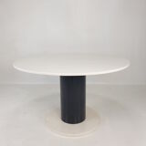 Round marble dining table, 1980's