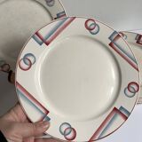 8 Digoin Sarreguemines plates