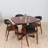 Skovby rosewood extendable table with 2 leaves, Denmark 1970s