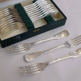 Cutlery set 36 pieces silver metal