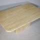 Stone design coffee table made of travertine Italy, 70s 80s