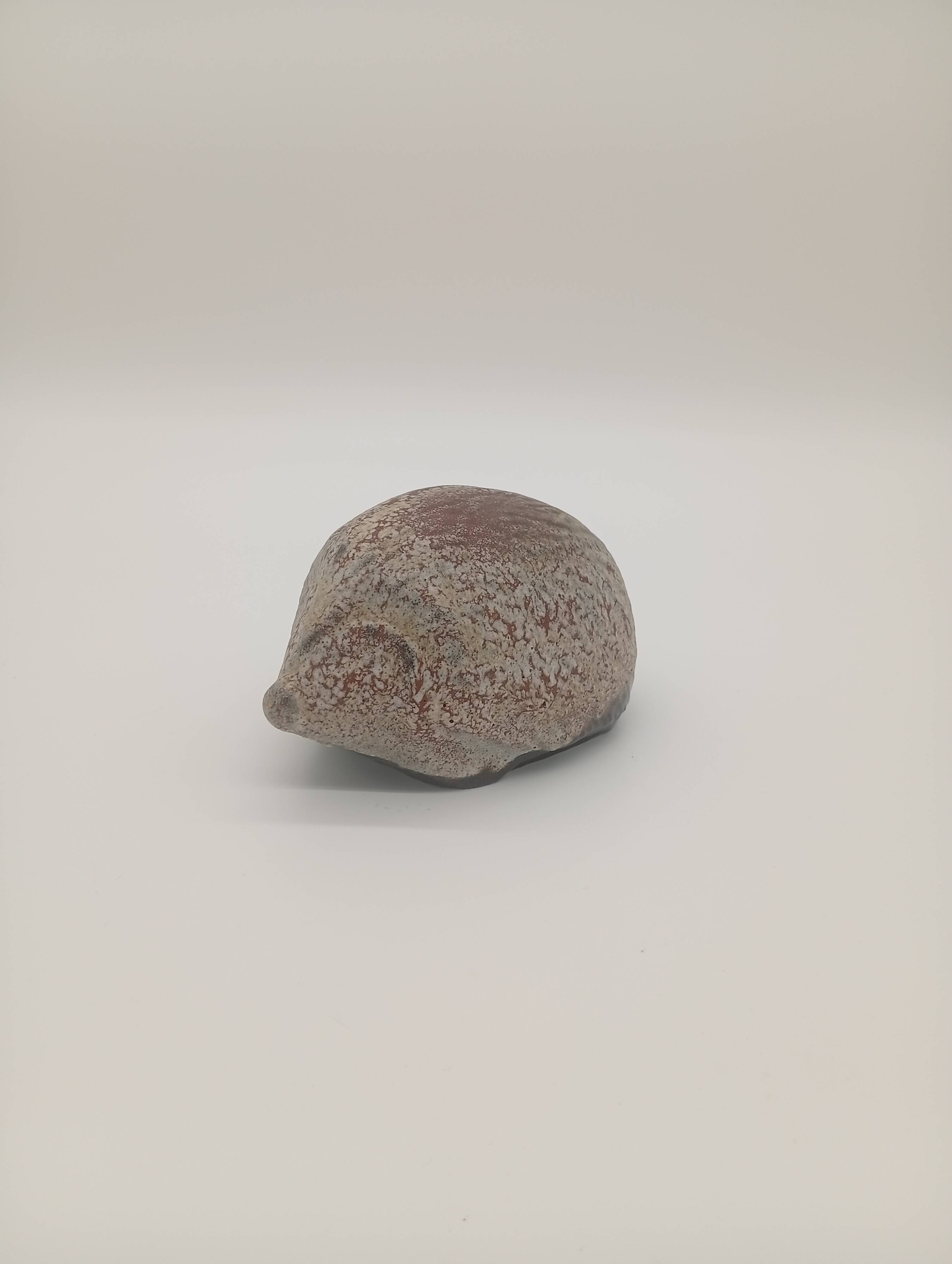 Hedgehog Statuette Zoomorphic Brutalist Sculpture Molded Pottery 20th Century