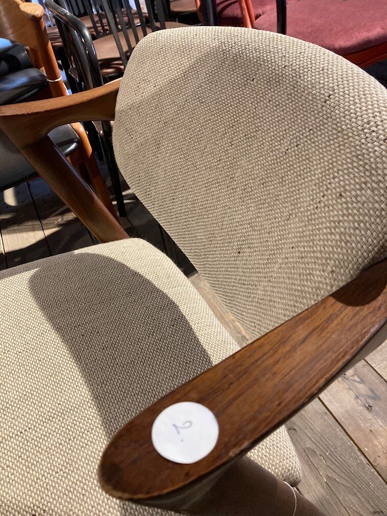 Model 42 teak dining chairs by Kai Kristiansen for Schou Andersen