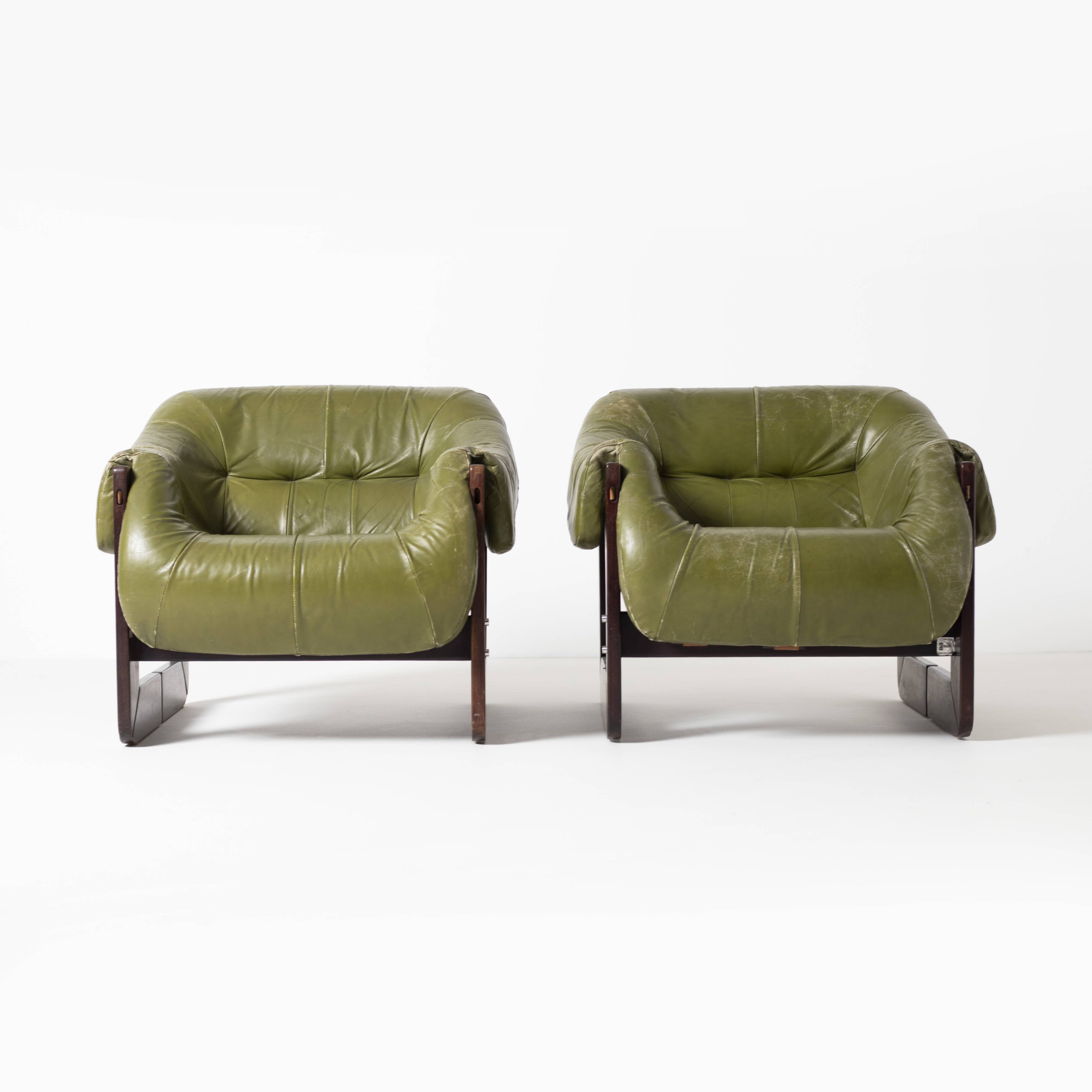 Percival Lafer MP97 pair of Lounge Chairs Brazil 1970s