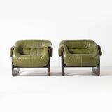 Percival Lafer MP97 pair of Lounge Chairs Brazil 1970s