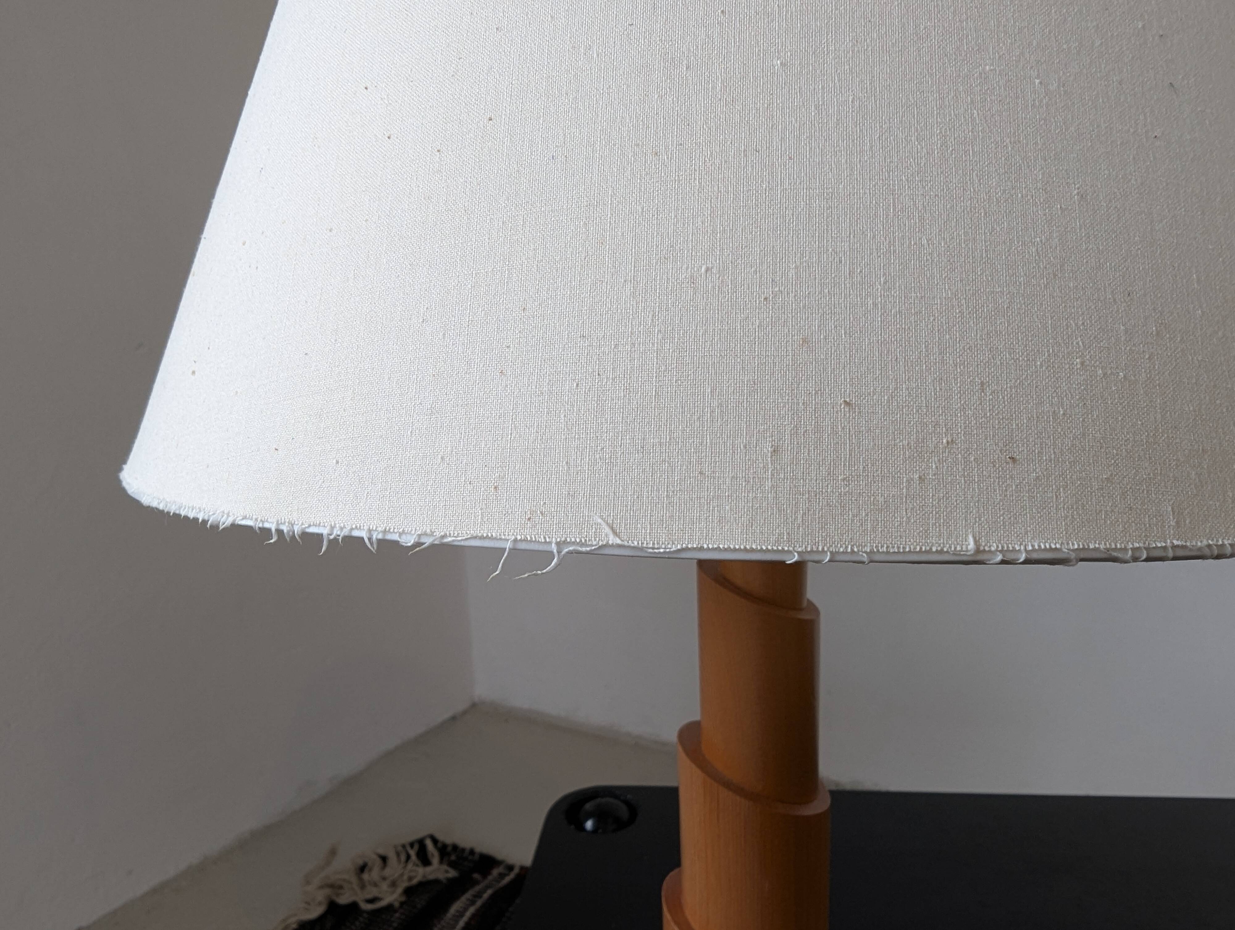 Pair of pine lamps, 1980s