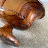 Empty pocket in olive wood