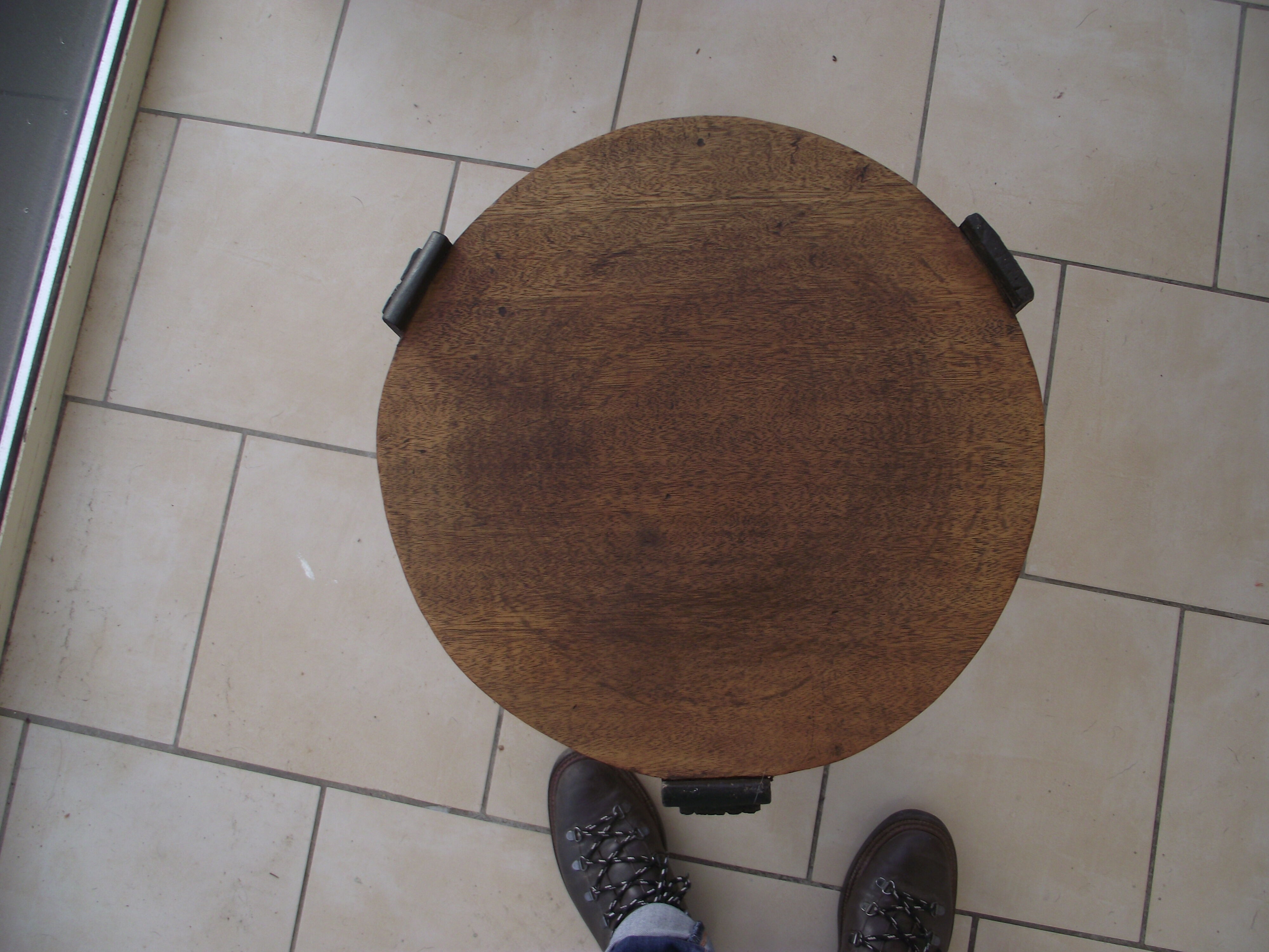 Art Deco healing in African mahogany