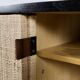 ENFILADE FLORENCE KNOLL MODEL 116 WOOD LEATHER AND RATTAN 1960