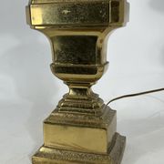Lampe de table italienne en laiton massif des années 50