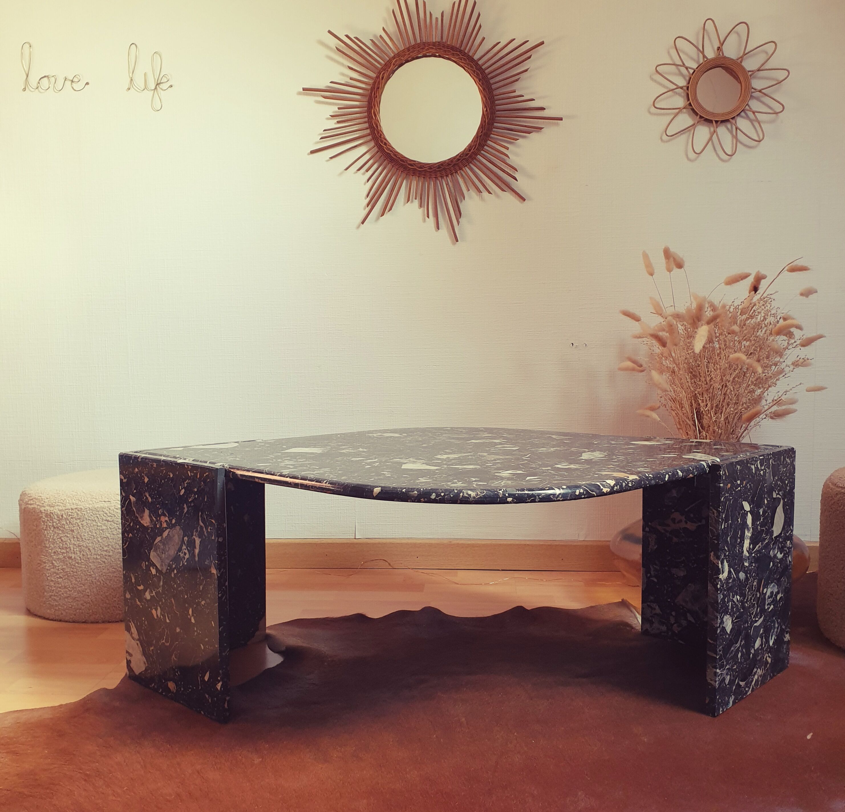 Vintage marble coffee table