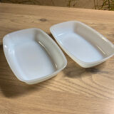 Lot de 2 ravier Lever blanc