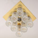 Glass ceiling lights Limburg, Germany, 1970s