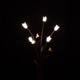 Hollywood Regency Gold flower shaped floor lamp 1980s