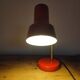Lampe de bureau en métal rouge