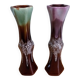 Vases soliflores flammés Vallauris