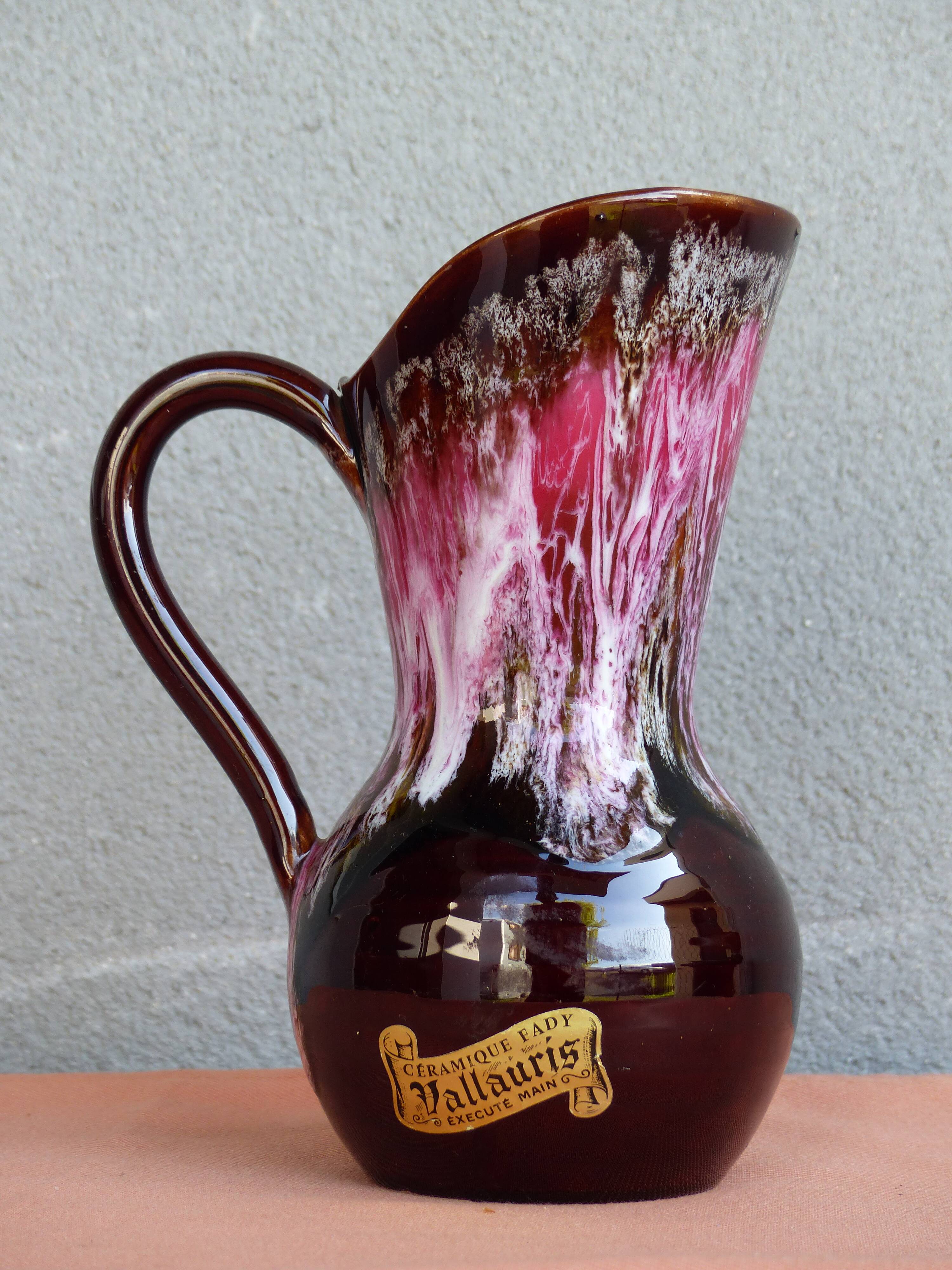 Vallauris ceramic pitcher