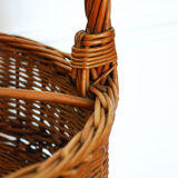 Wicker bottle rack bar basket