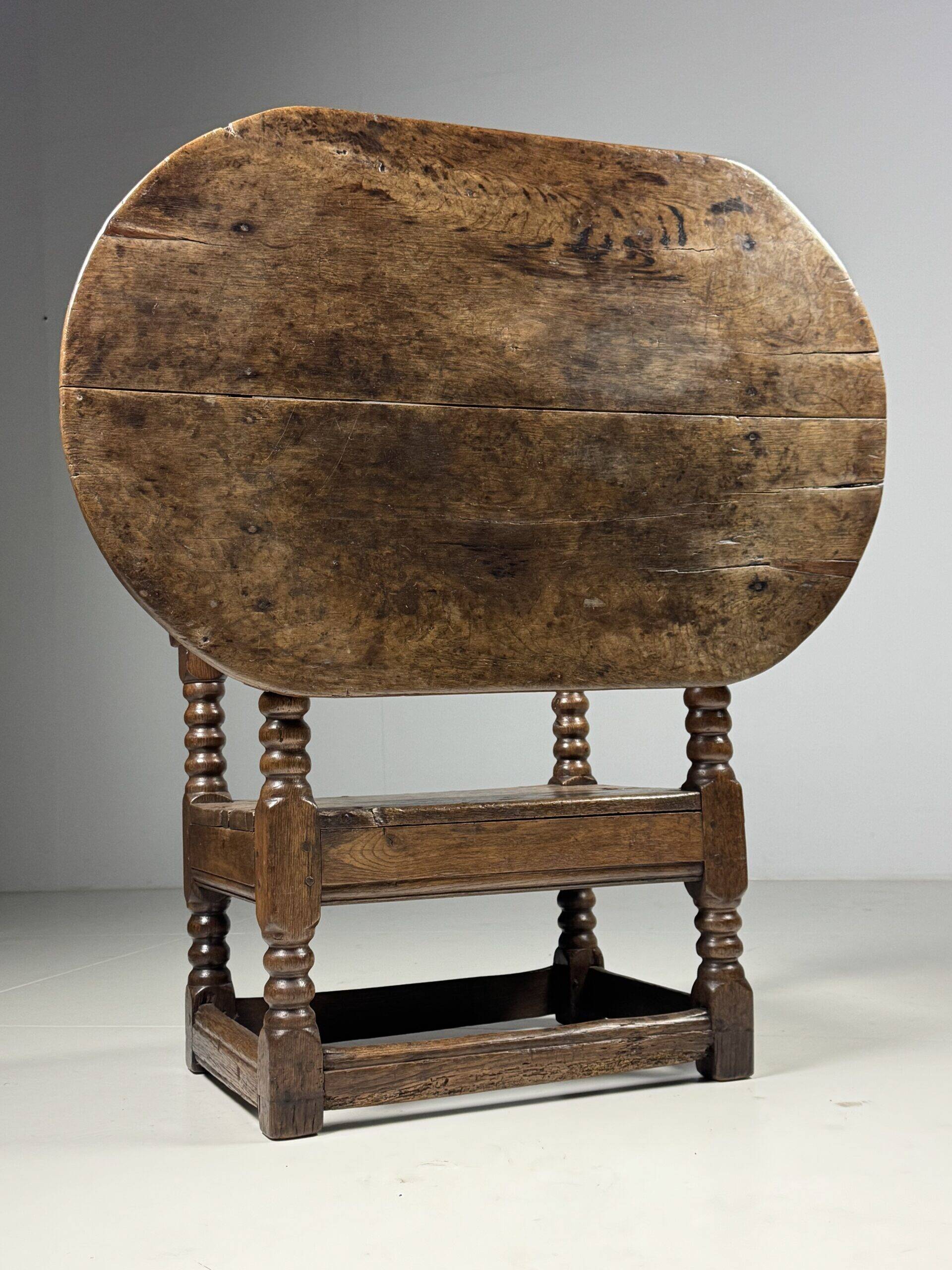 English monk chair table oak 18th century