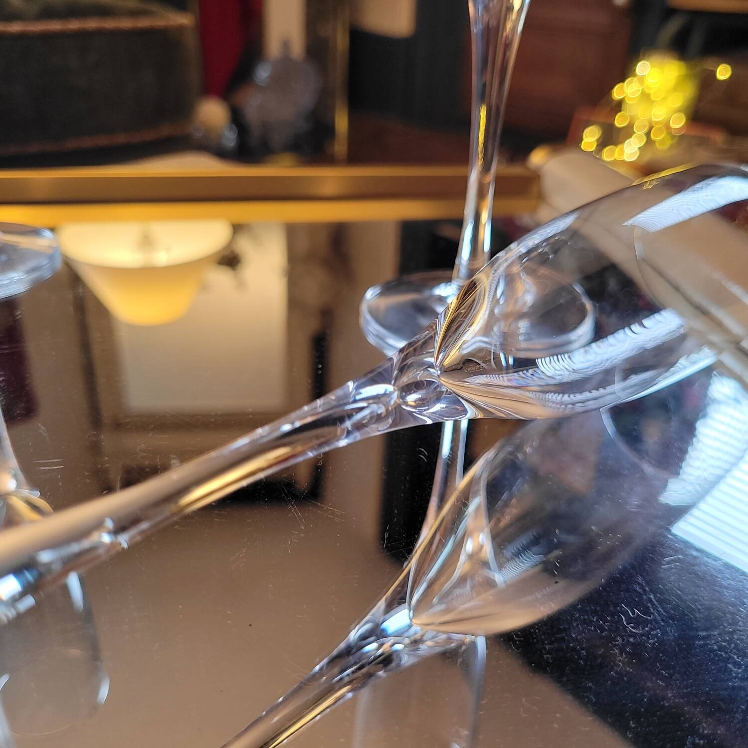 Slender crystal bowls, 1960s–70s