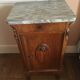 Louis Philippe nightstand with marble
