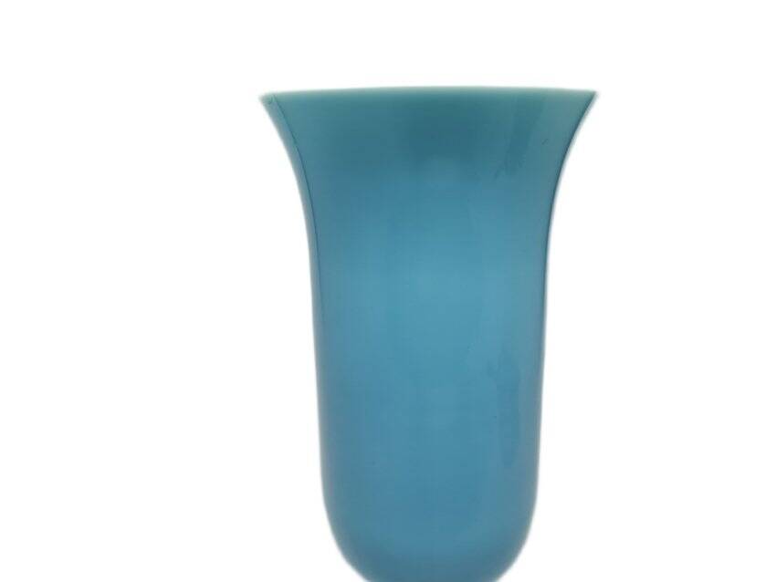 Art Nouveau Fiorentina Roses vase attributed to Stelvia by Empoli, Italy, 1950s