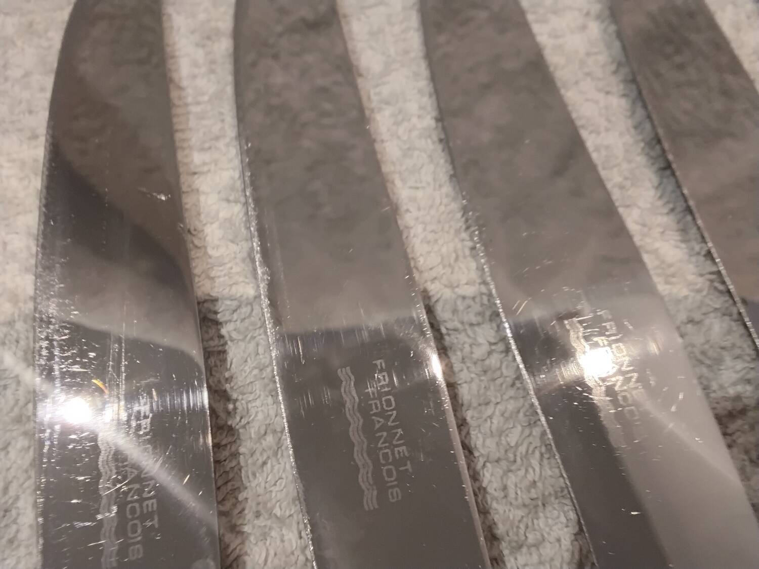 12 silver-plated table knives by silversmith Florinet Frionnet