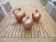 3 Old Calvados Jugs in Brown Glazed Stoneware