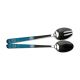 Service of 2 metal salad servers