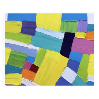 Oil painting with knife