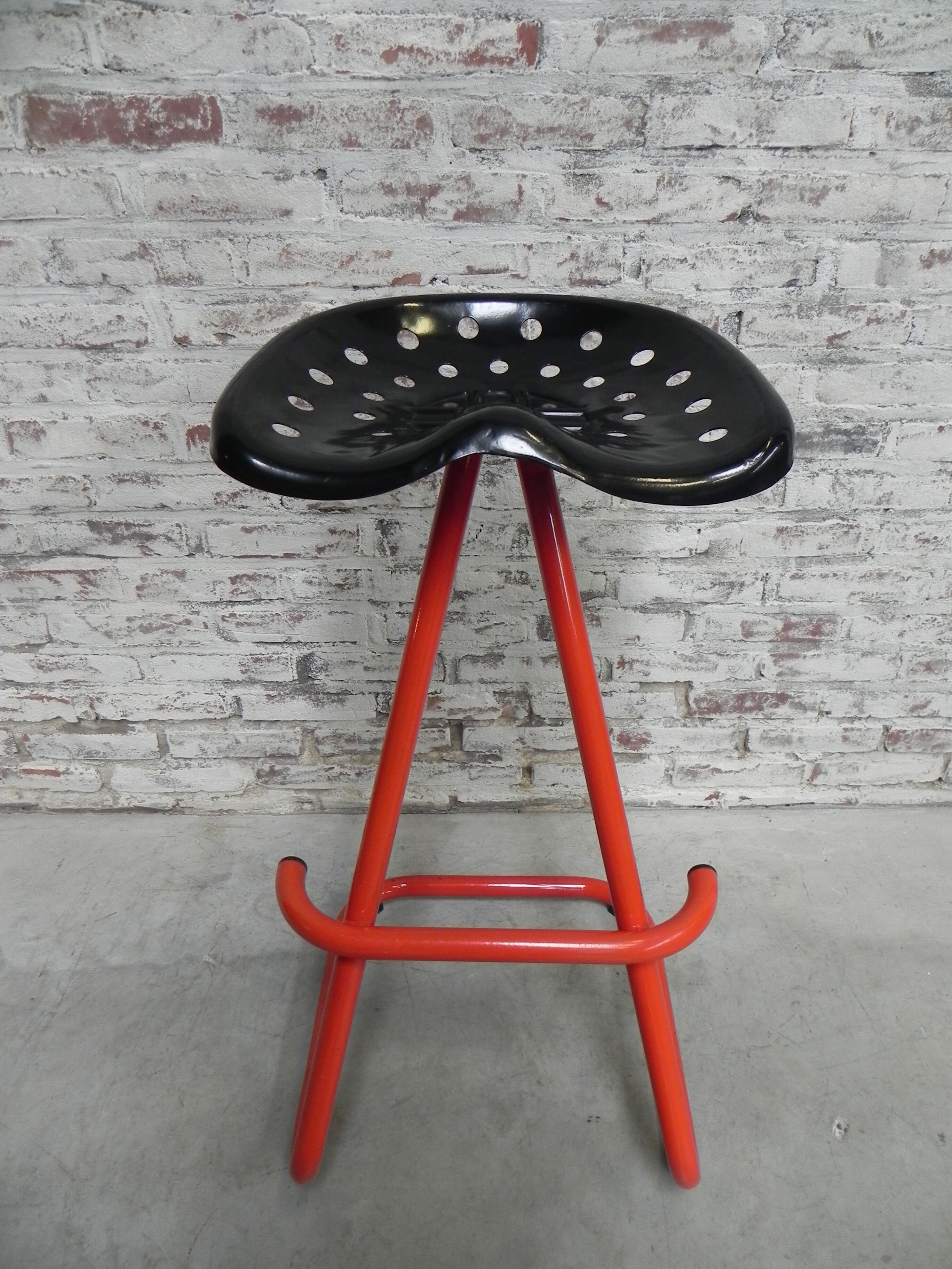 Tabouret bar vintage acier siège de tracteur