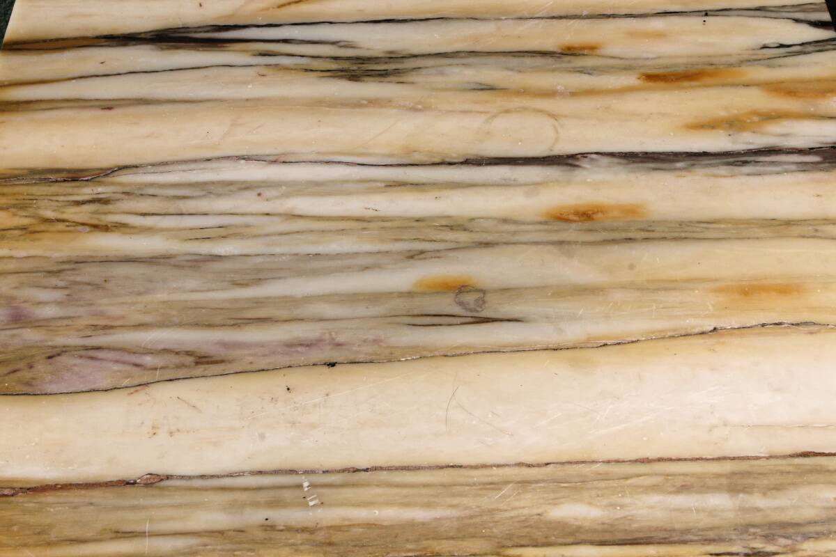 Art Deco console in onyx and steel