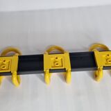 Wall rack Unilux style 80s, 3 hooks, 40 cm