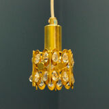 Ceiling lamp in the Hollywood Regency style. Golden.
