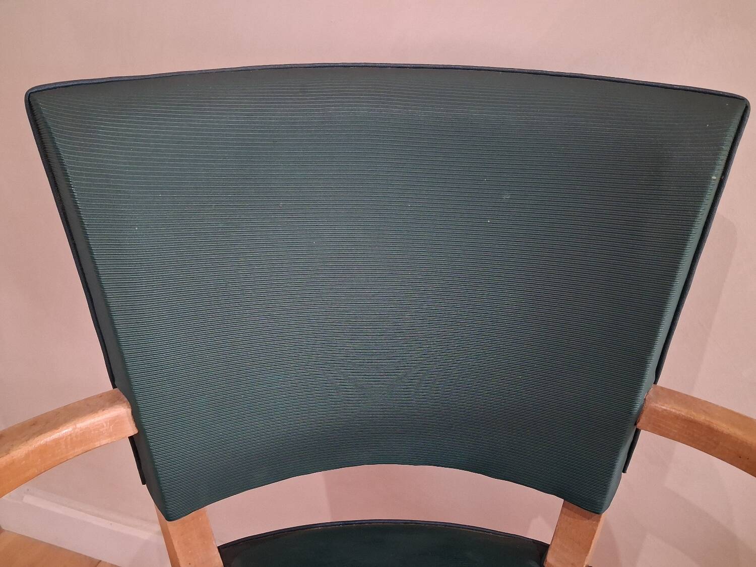 Pair of green bridge chairs