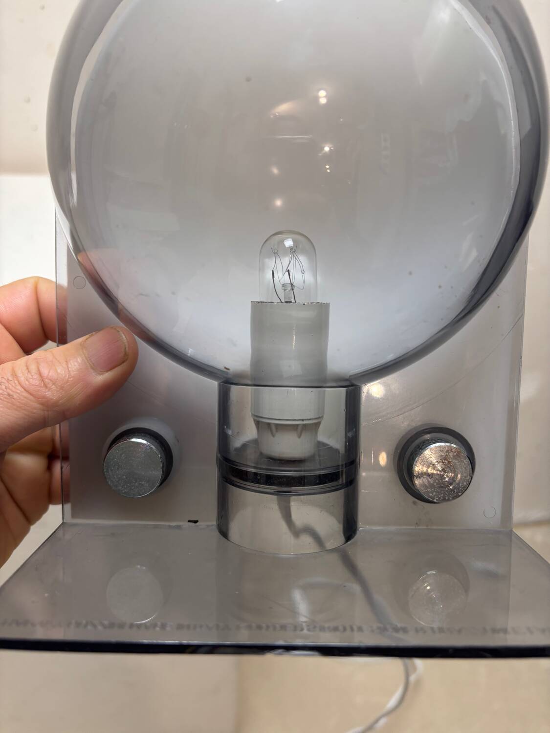 Sirio lamp, Harvey Guzzini, Brazzoni 1970