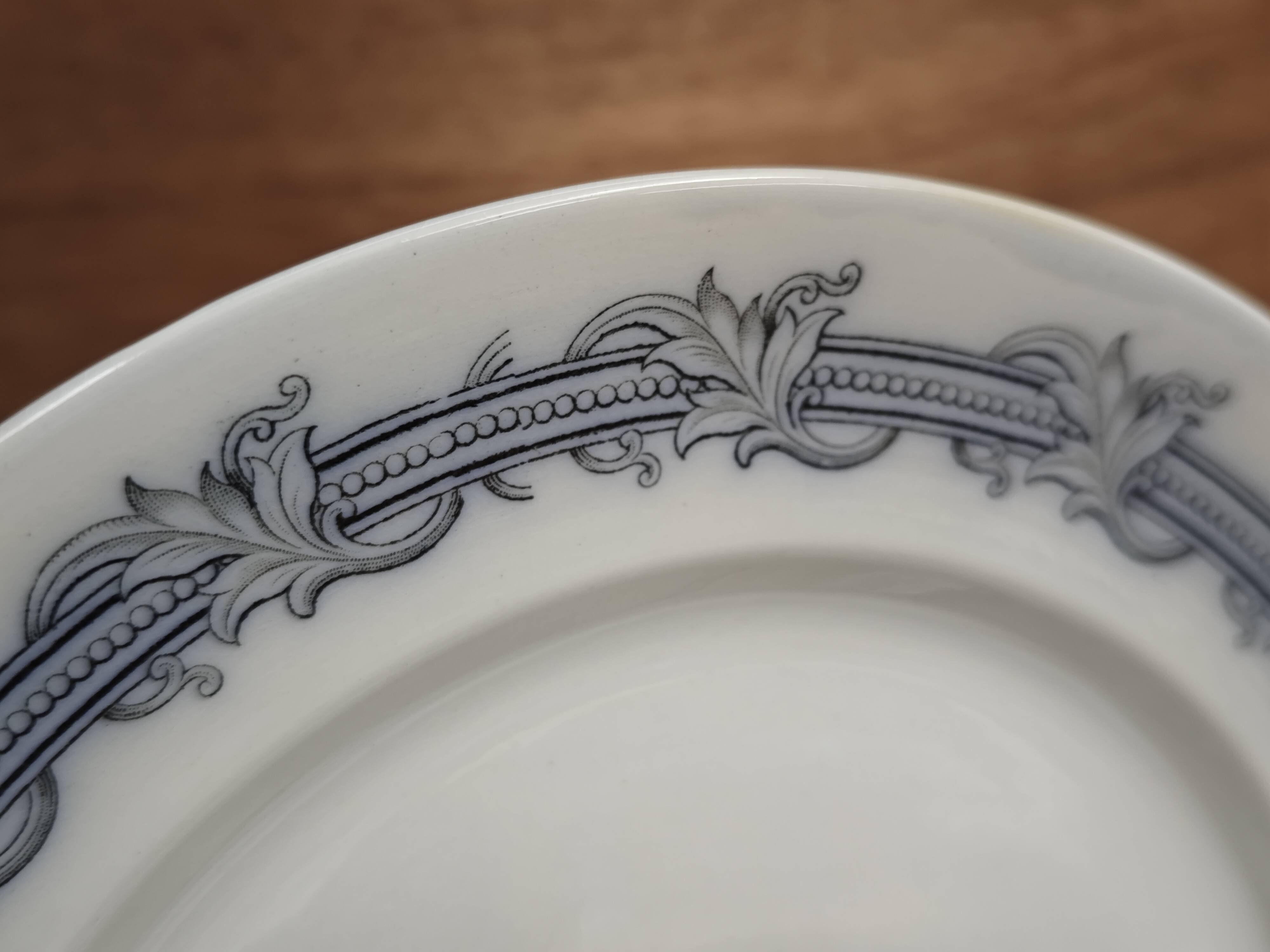 Set of 4 flat plates Terre de Fer Villeroy and Boch "Perlen"