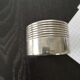 Silver metal towel round