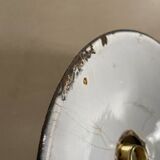 Industrial enameled sheet metal pendant light