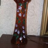 Vase with purple flower patterns