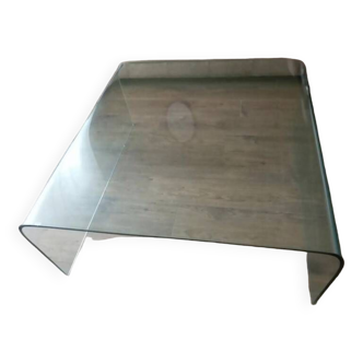 Fiam table basse verre 90x90 cm
