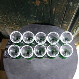 Ten white wine glasses from Alsace "Roemer"