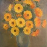 Still life with daisies, signed and dated 1979