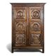 Solid oak carved wardrobe DLG Dudouyt