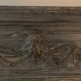 Trumeau ancien fin XIXè, grey wood, Shabby chic style 109x142cm