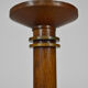 Pair of art deco lamps in wood and patinated bronze around 1930