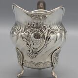 Ancien pot a lait cremier en argent massif minerve maison cardeilhac paris xix