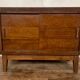 LOW FURNITURE RUSTIC SIDEBOARD MODERNIST ENFILADE HAS 2 DOORS IN CHENE - WIDTH 90 CM