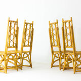 Tropical vintage bamboo chairs