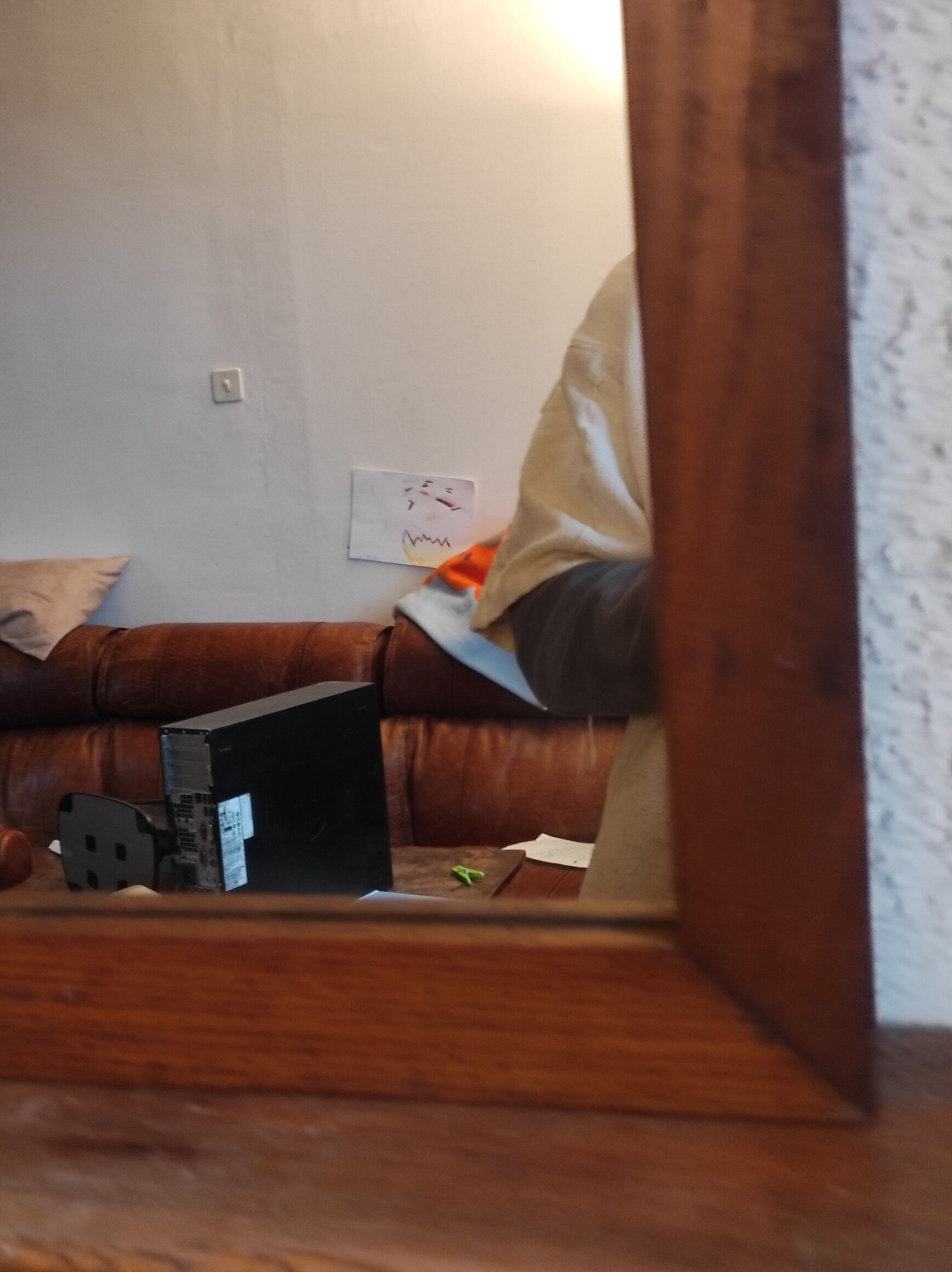 Old mercury mirror 74x43 cm